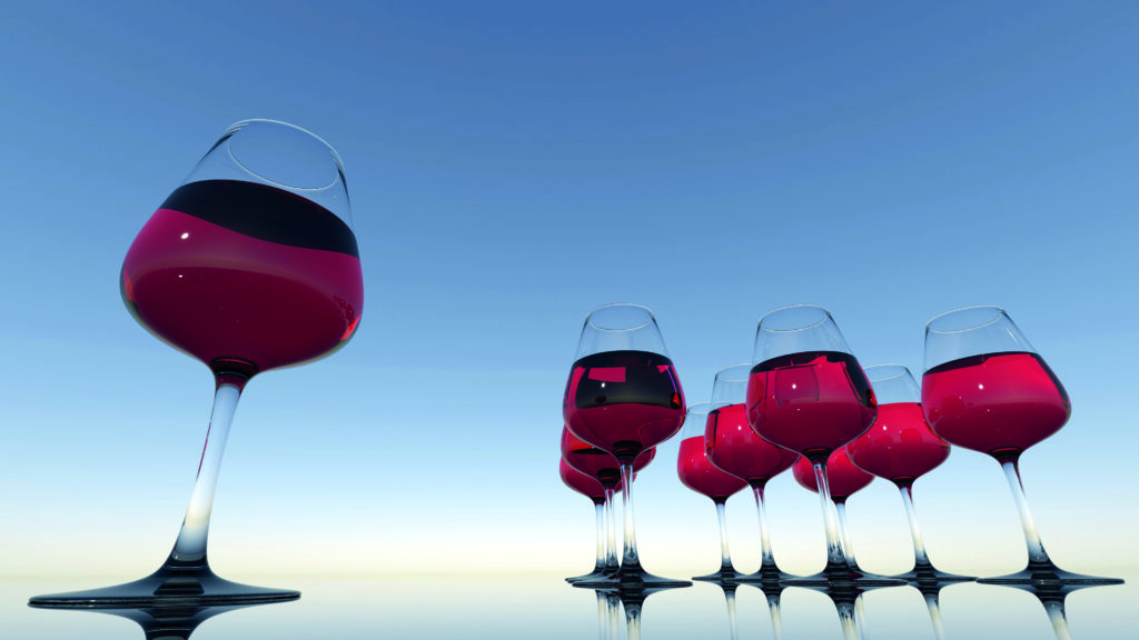 vino, bicchieri vino, alcol